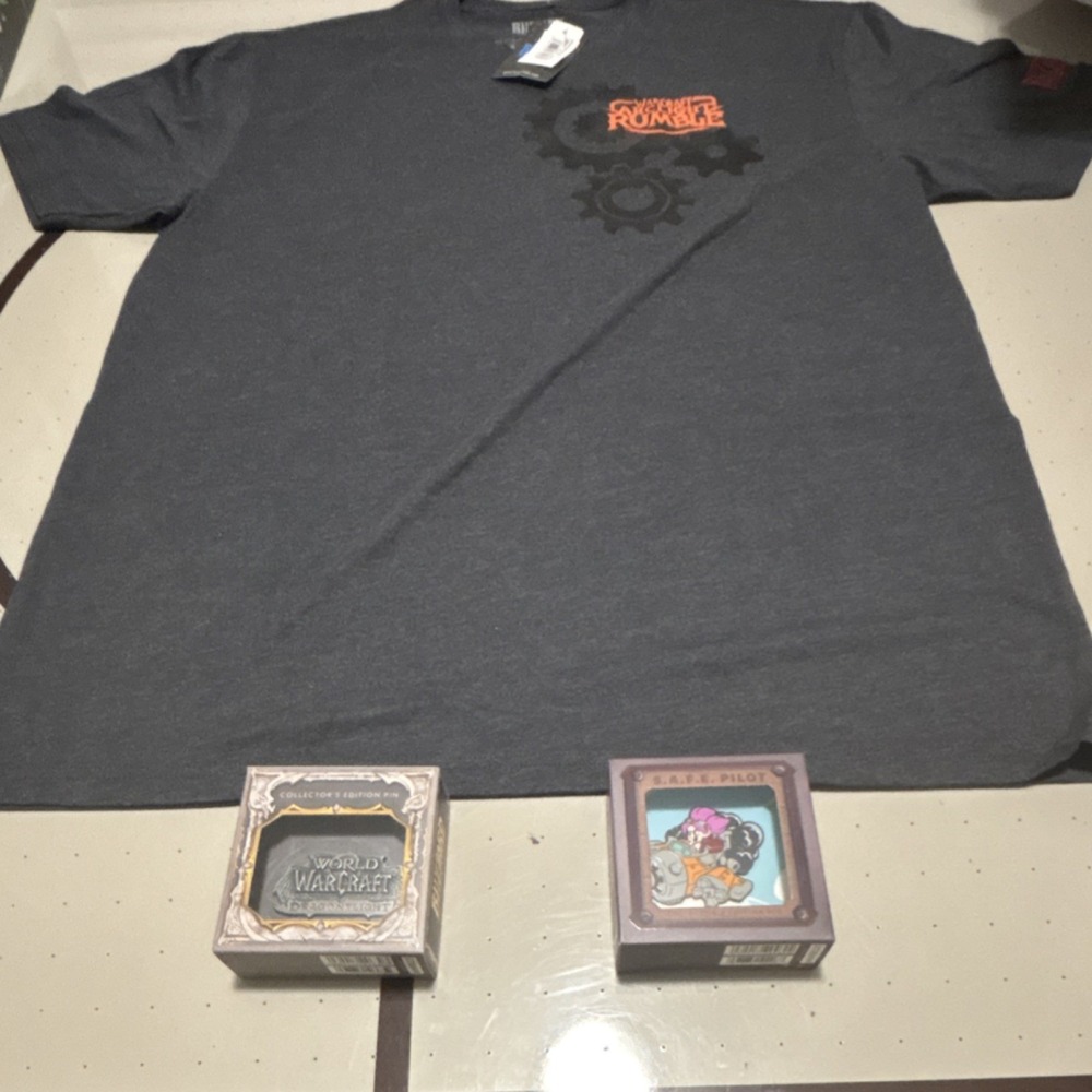 Blizzard Warcraft Rumble World of Warcraft Dark Gray T-Shirt Size XL